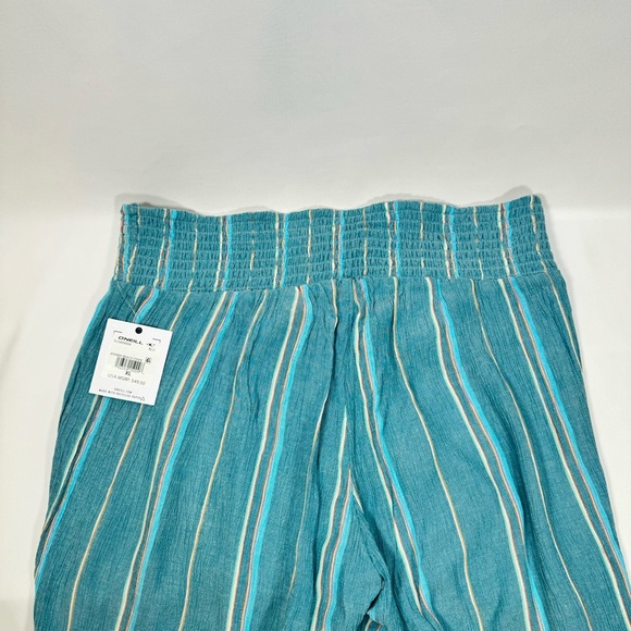NWT New O'Neill Women's Extra Large XL Johnny Beach Stripe Wide Leg Pants Soft - Picture 6 of 6